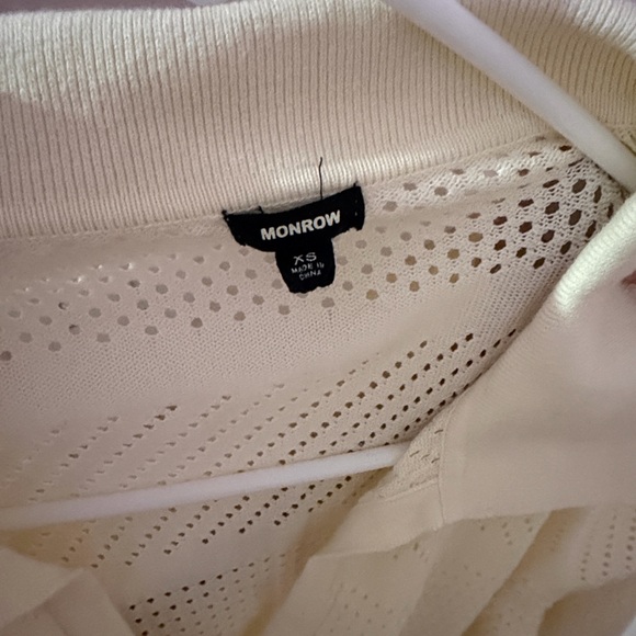 Monrow Ivory Knit Top - Picture 2 of 4